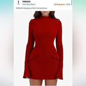 Elegant Red Mini Dress